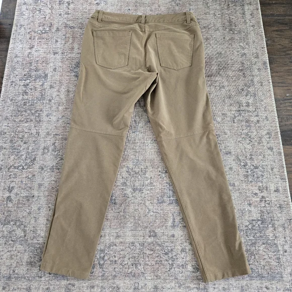 Lululemon ABC Pant Slim Men's Casual Dress Pants Utilitech 32" Khaki Tan Size 34 - Picture 7 of 8